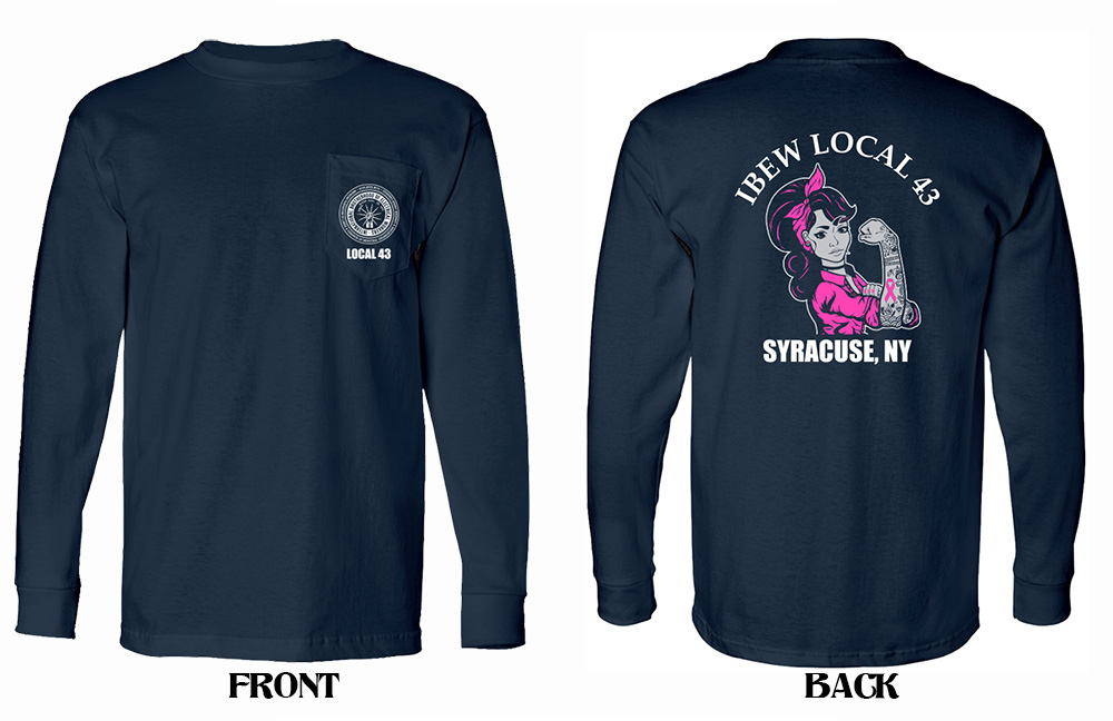 Navy Long Sleeve - Rosie the Riveter