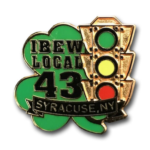 Local 43 Stop Light Pin