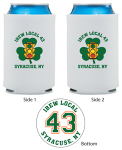 43 Logo White Can Koozie