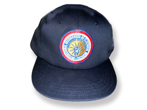 Navy Blue Bug Ball Cap with Buckle
